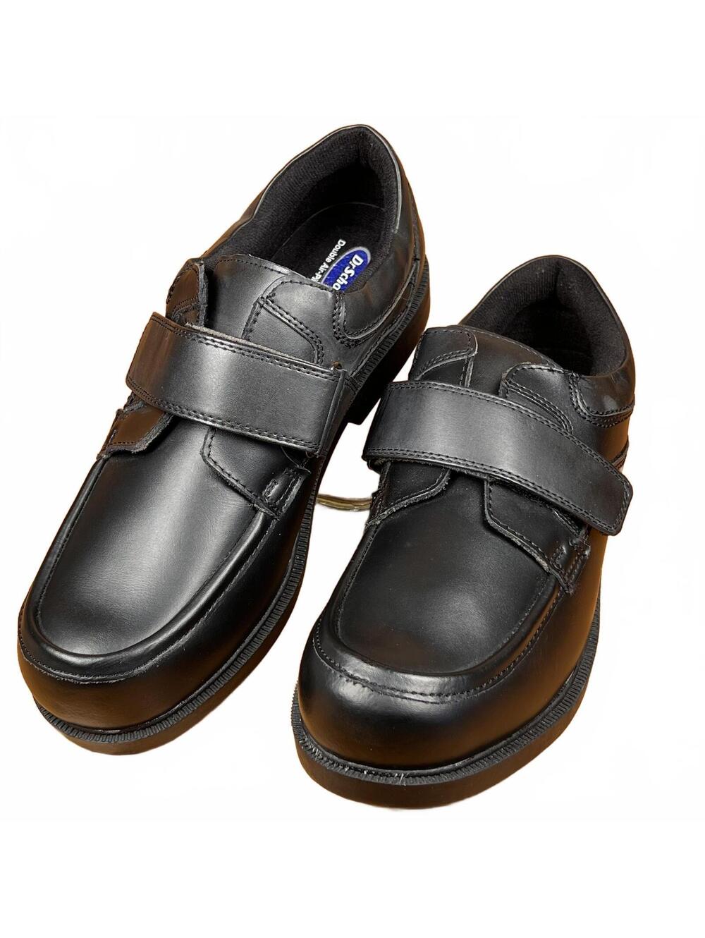 Dr Scholls Men’s Black Dress Shoes with Velcro Strap Size 11